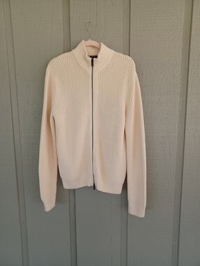 Theory Riland Sweater Cardigan Size M Men Full Zip Wool Alpaca Long Sleeve